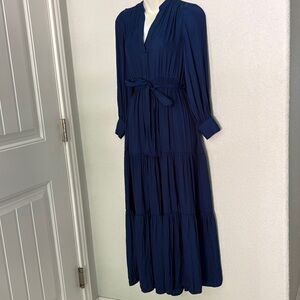 Elegant Navy Maxi Dress